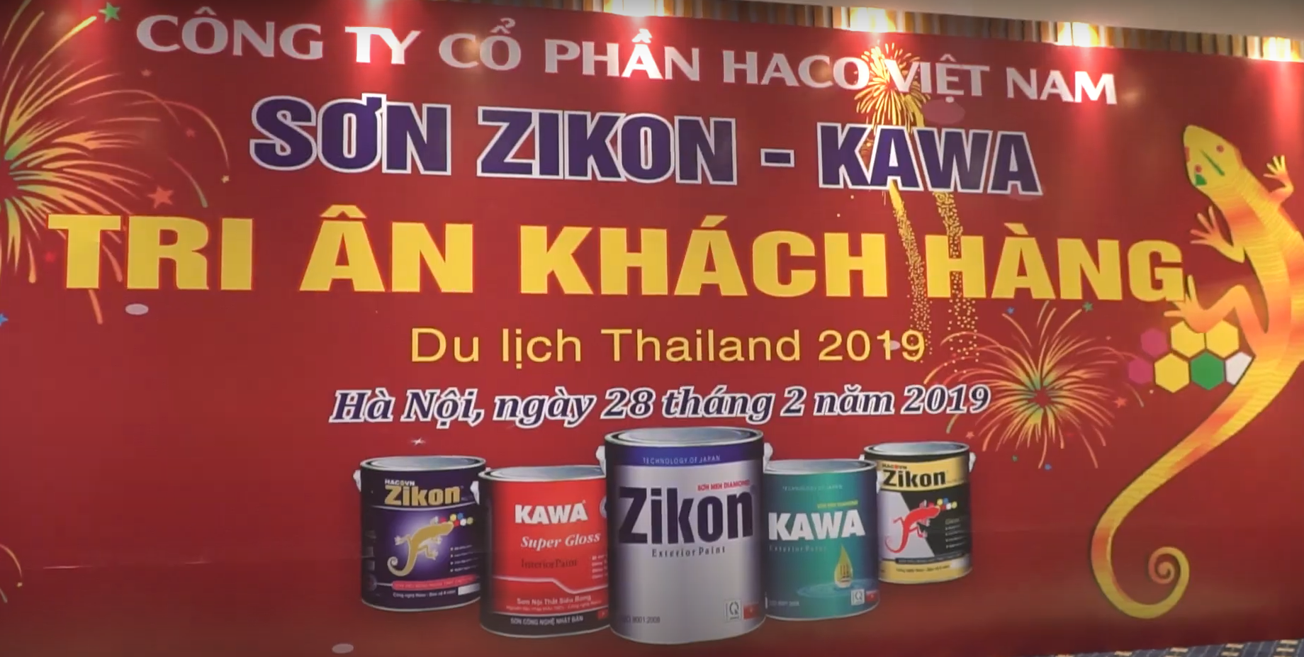 Hội Nghị Tri ân Khách hàng 2019 -Các NPP Du lịch Thái Lan Lần 2 Sơn ZIKON,KAWA